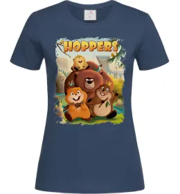 Женская футболка Hoppers art Темно-синий фото