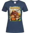 Женская футболка Hoppers art Темно-синий фото