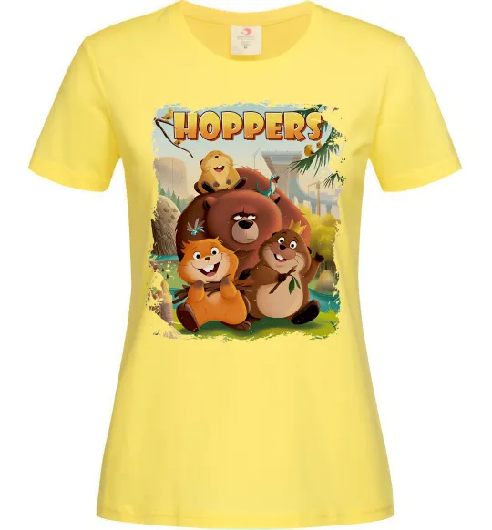 Женская футболка Hoppers art Лимонный фото