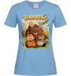 Женская футболка Hoppers art Голубой фото