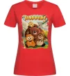 Женская футболка Hoppers art Красный фото