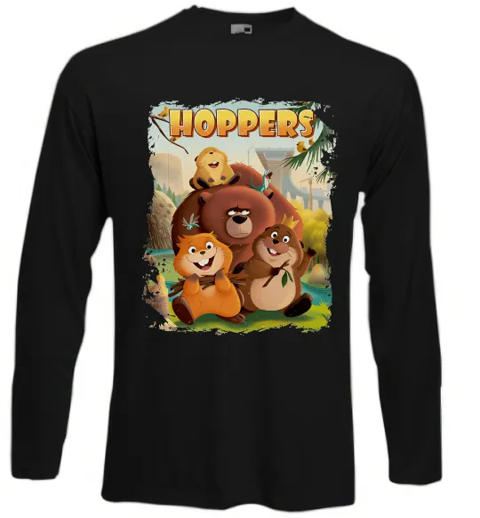 Лонгслив Hoppers art Черный фото