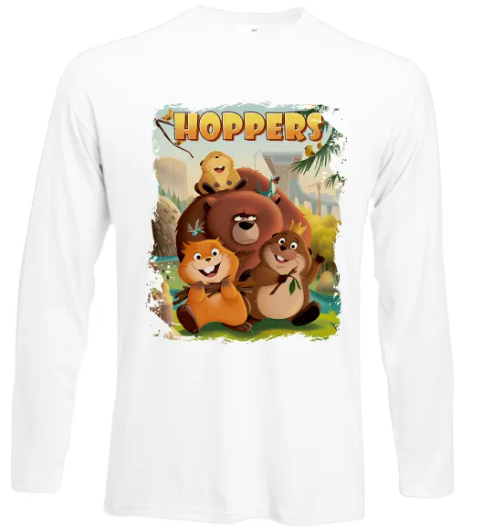 Лонгслив Hoppers art Белый фото