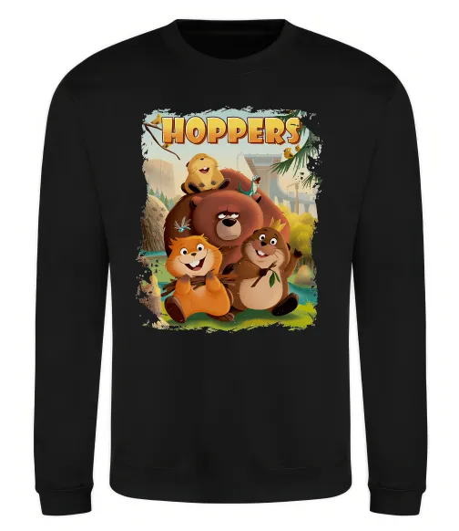 Свитшот Hoppers art Черный фото