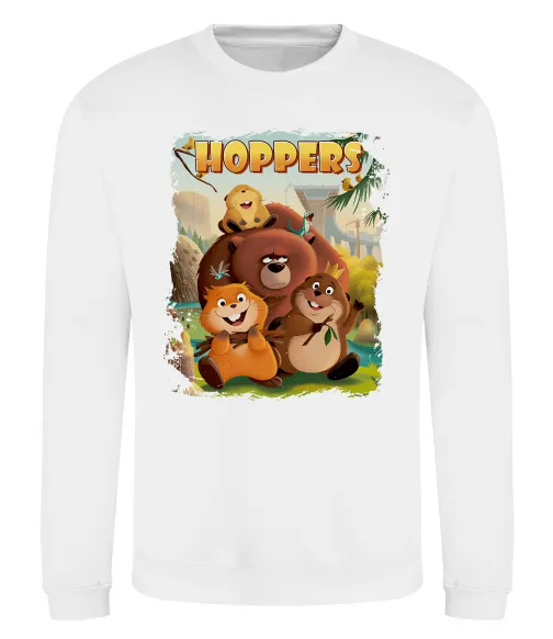 Свитшот Hoppers art Белый фото