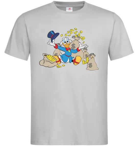 Мужская футболка Скрудж Макдак Серый фото