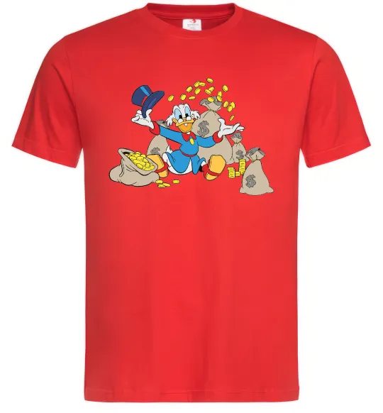 Мужская футболка Скрудж Макдак Красный фото