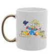 Чашка с цветной ручкой Скрудж Макдак Золото фото