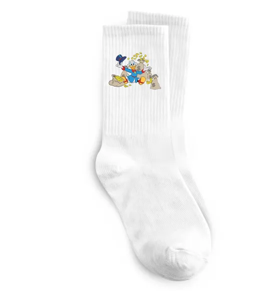 Носки Скрудж Макдак Белый фото