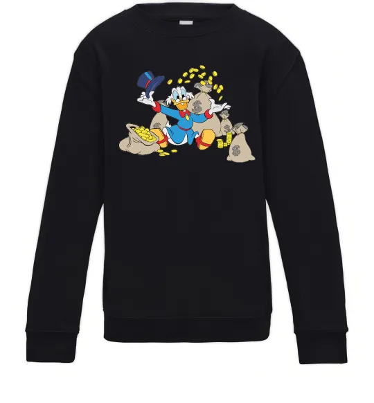 Детский Свитшот Скрудж Макдак Черный фото