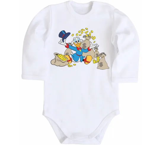 Детский боди Скрудж Макдак Белый фото