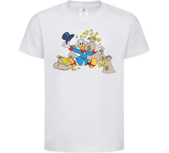Детская футболка Скрудж Макдак Белый фото