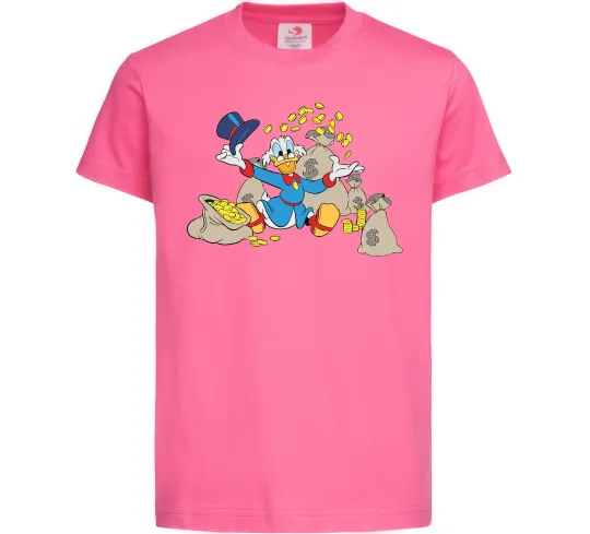 Детская футболка Скрудж Макдак Ярко-розовый фото