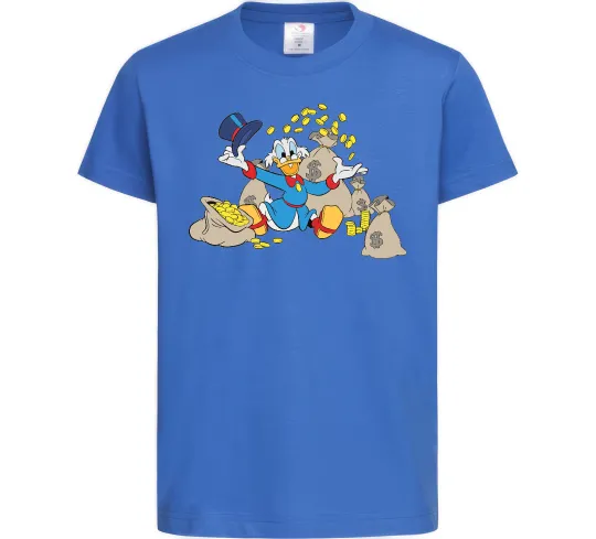 Детская футболка Скрудж Макдак Ярко-синий фото
