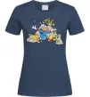 Женская футболка Скрудж Макдак Темно-синий фото