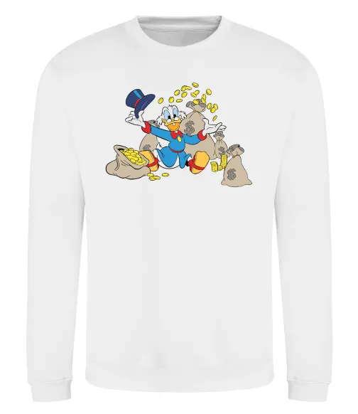 Свитшот Скрудж Макдак Белый фото