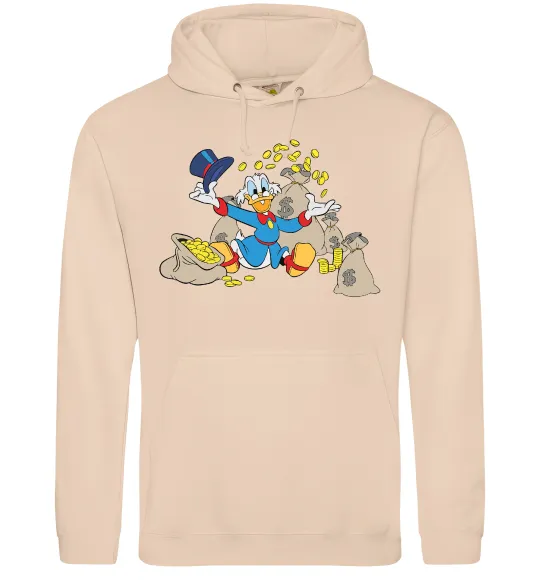 Женская толстовка (худи) Скрудж Макдак Песочный фото