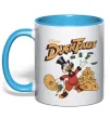 Чашка с цветной ручкой Duck Tales Скрудж Голубой фото