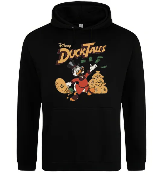 Мужская толстовка (худи) Duck Tales Скрудж Черный фото