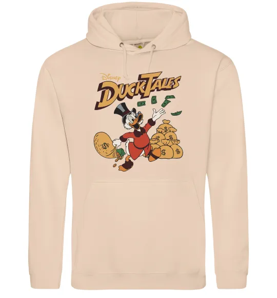 Мужская толстовка (худи) Duck Tales Скрудж Песочный фото