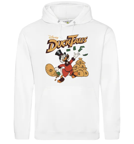 Женская толстовка (худи) Duck Tales Скрудж Белый фото
