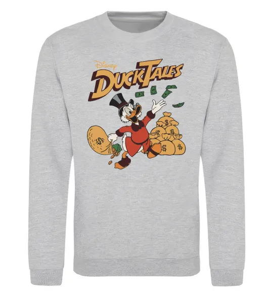 Світшот Duck Tales Скрудж Сірий меланж фото