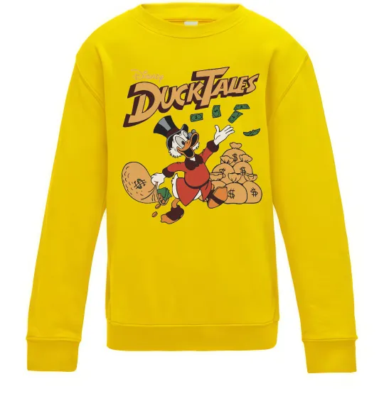 Детский Свитшот Duck Tales Скрудж Солнечно желтый фото