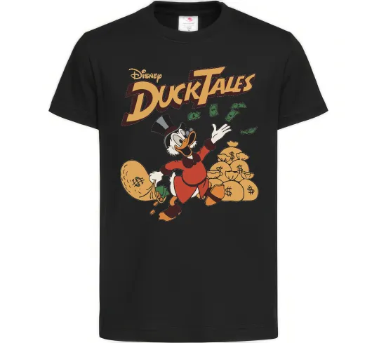 Детская футболка Duck Tales Скрудж Черный фото
