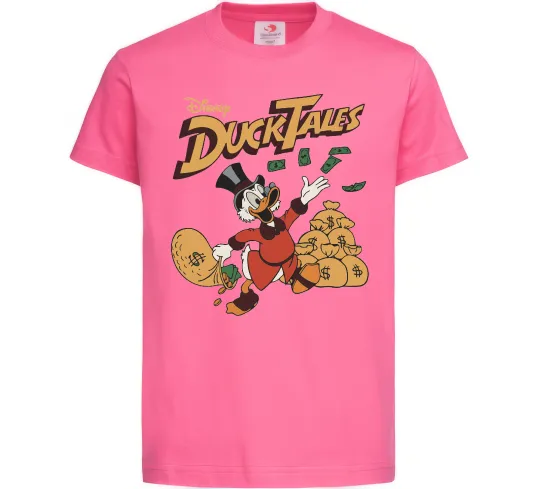 Детская футболка Duck Tales Скрудж Ярко-розовый фото