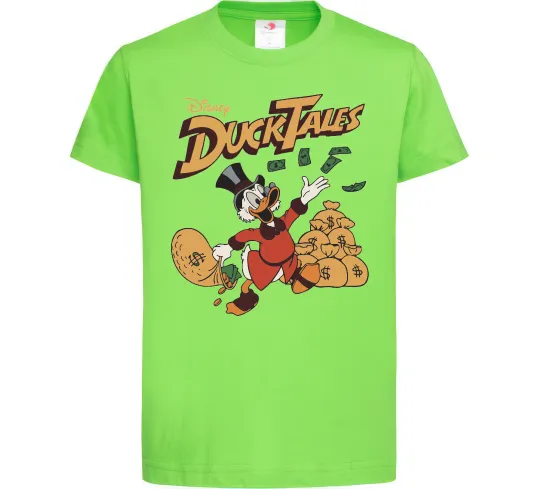Детская футболка Duck Tales Скрудж Лаймовый фото