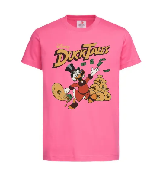 Детская футболка Duck Tales Скрудж Ярко-розовый фото