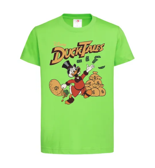 Детская футболка Duck Tales Скрудж Лаймовый фото