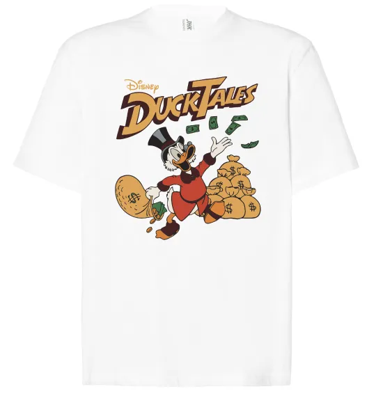 Футболка Оверсайз Duck Tales Скрудж Белый фото