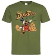 Мужская футболка Duck Tales Скрудж Оливковый фото