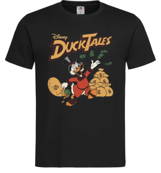 Мужская футболка Duck Tales Скрудж Черный фото
