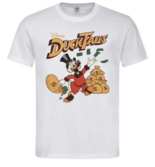 Мужская футболка Duck Tales Скрудж Белый фото