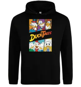 Мужская толстовка (худи) Качині історії колаж Черный фото