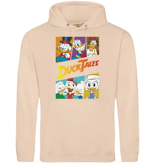 Жіноча толстовка (худі) Качині історії колаж Пісочний фото