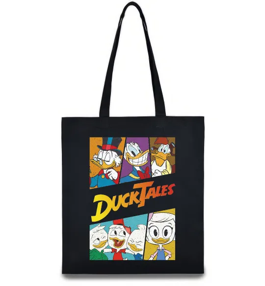 Эко-сумка Качині історії колаж Черный фото