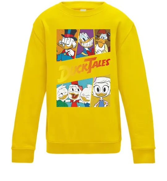 Детский Свитшот Качині історії колаж Солнечно желтый фото