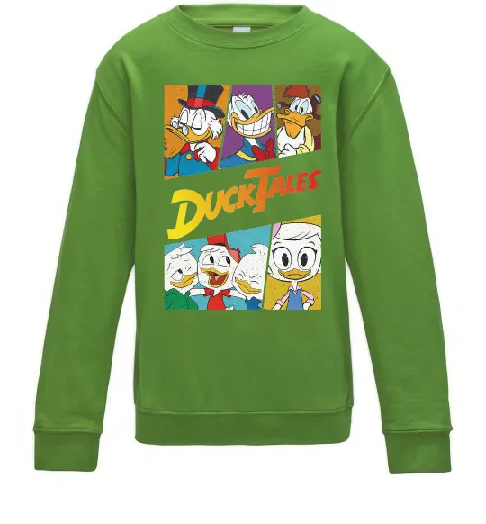 Детский Свитшот Качині історії колаж Лаймовый фото