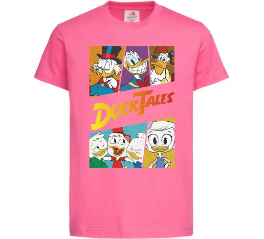 Детская футболка Качині історії колаж Ярко-розовый фото