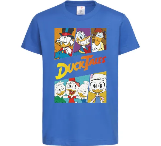 Детская футболка Качині історії колаж Ярко-синий фото