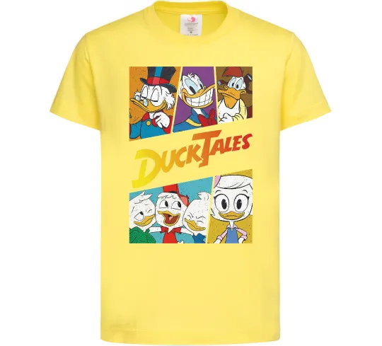 Детская футболка Качині історії колаж Лимонный фото