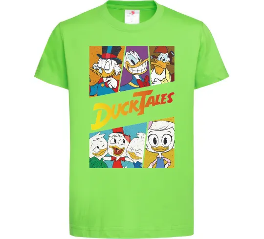 Детская футболка Качині історії колаж Лаймовый фото