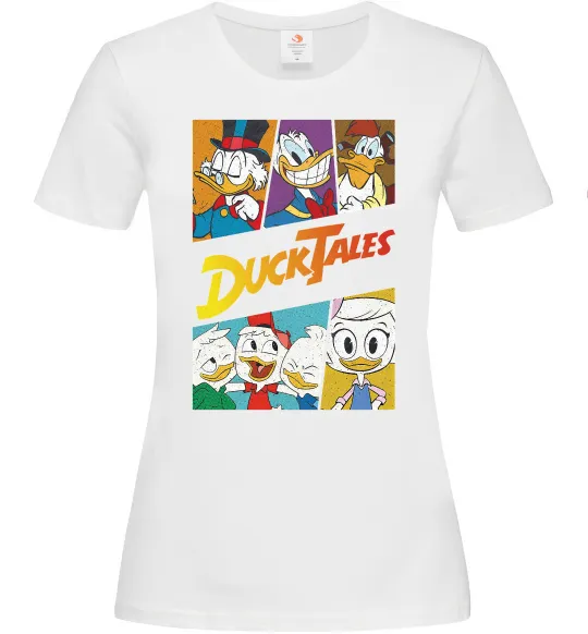 Женская футболка Качині історії колаж Белый фото