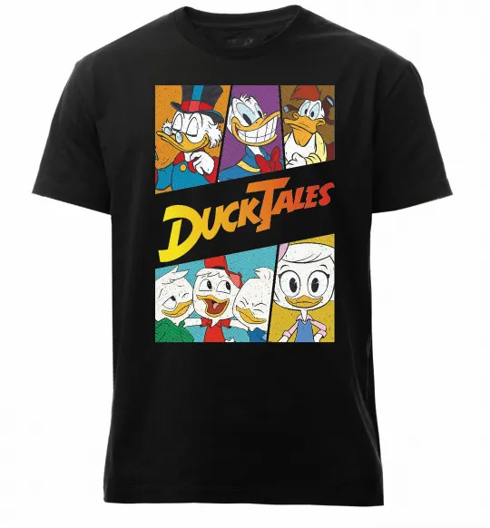 Мужская премиум футболка Качині історії колаж Черный фото