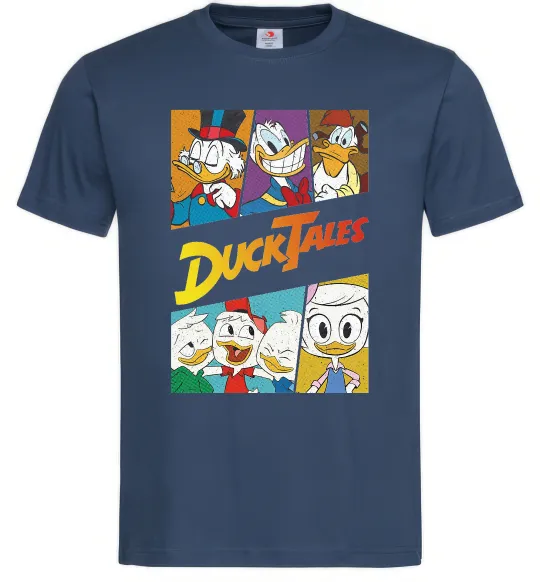 Мужская футболка Качині історії колаж Темно-синий фото