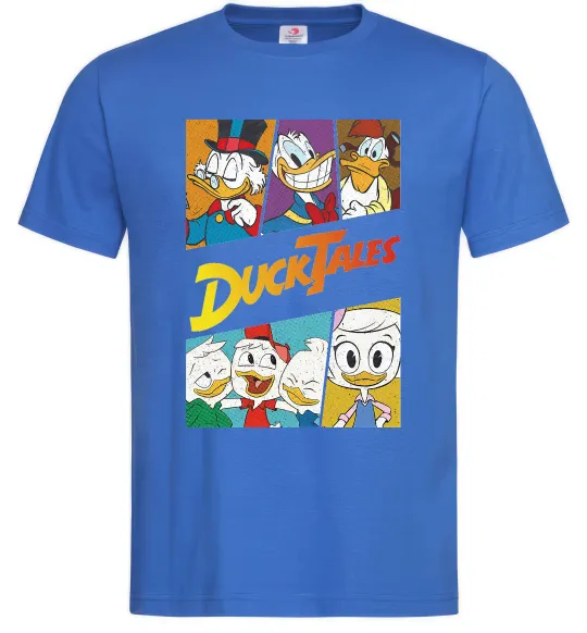 Мужская футболка Качині історії колаж Ярко-синий фото