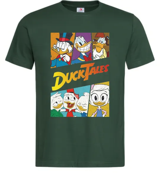 Мужская футболка Качині історії колаж Темно-зеленый фото